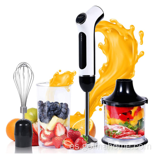 Set de licuadora de mano eléctrica 600W 800W 1000W Stick Blender Acero inoxidable 4 en 1 Multifunción Cocina Inmersión Mano mezcladoras